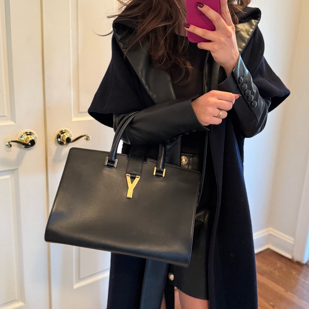 Yves Saint Laurent Classic Y Cabas Tote Handbag - Picture 7 of 7